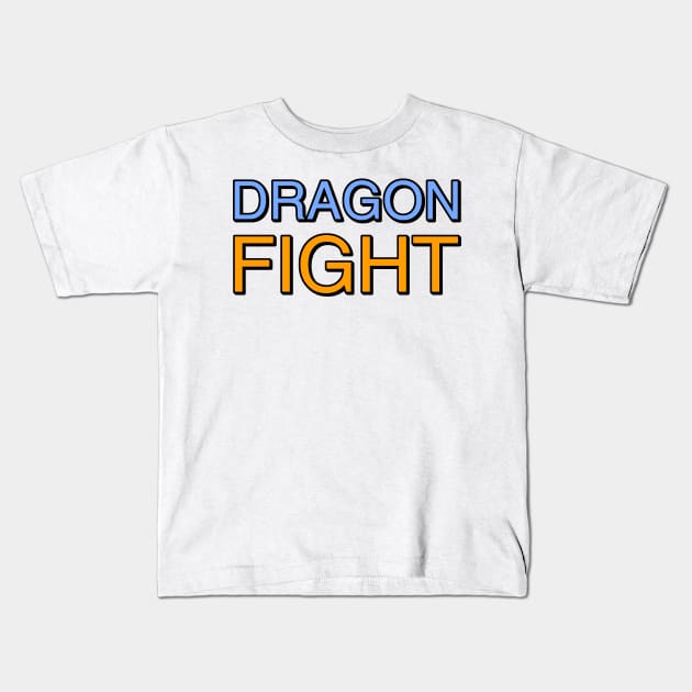 Dragon Fight Kids T-Shirt by bearclawbillie